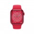 Watch Series 8, 45 мм, корпус из алюминия цвета (PRODUCT)RED, спортивный ремешок цвета (PRODUCT)RED
